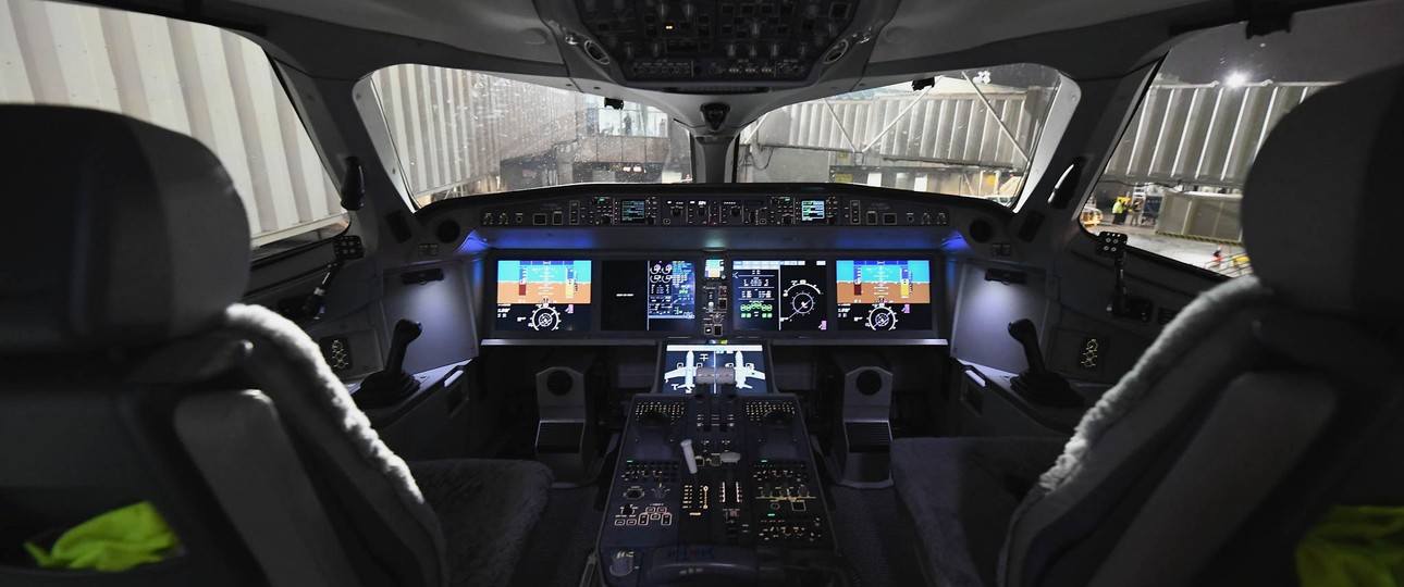 Cockpit eines Airbus A220: Order über 50 Exemplare von Green Africa.