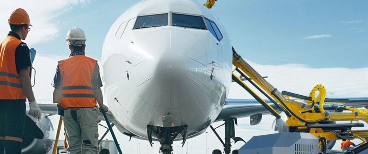 Boeing 737: Das Flugzeug wird von Insektenresten befreit.