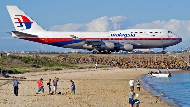 Boeing B747 von Malaysia Airlines in Sydney: Bis im November ausgeflottet.