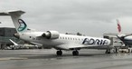 Bombardier CRJ von Adria Airways: Im Rückwärtsgang.