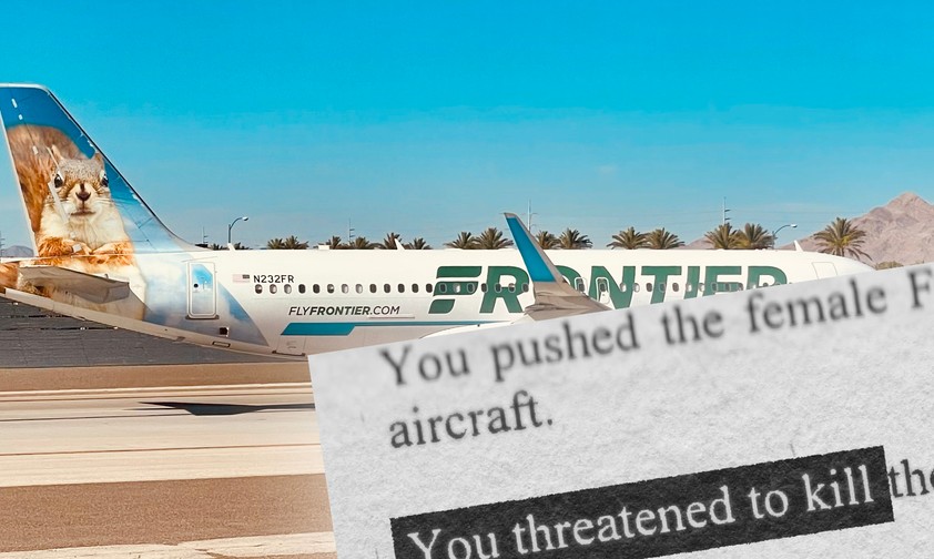 Flugzeug von Frontier, Strafbefehl: Rückgang der schlimmen Fälle von Fehlverhalten an Bord.