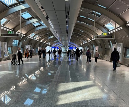 Das Übergabebauwerk: Viel mehr freier Raum.