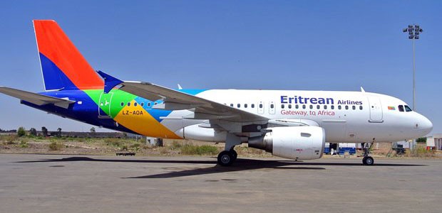 Airbus A319-100 von Eritrean Airlines: Nicht mehr nach Deutschland.