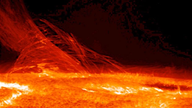 Die Oberfläche der Sonne in einer Aufnahme der NASA
