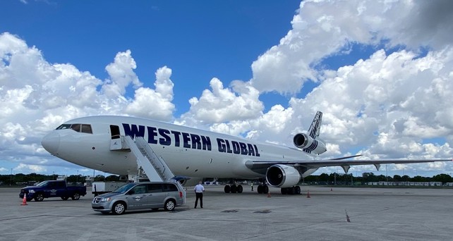 McDonnell Douglas MD-11 von Western Global Airlines: Die Fluglinie holte sich Jets von Lufthansa Cargo.