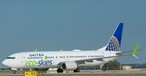 Boeing 737 mit «Eco Skies»-Bemalung: United will Emissionen senken.