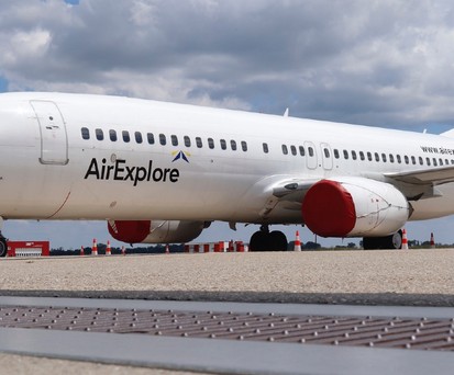 Boeing 737 von Air Explore: Ausbau mit einem Frachter.