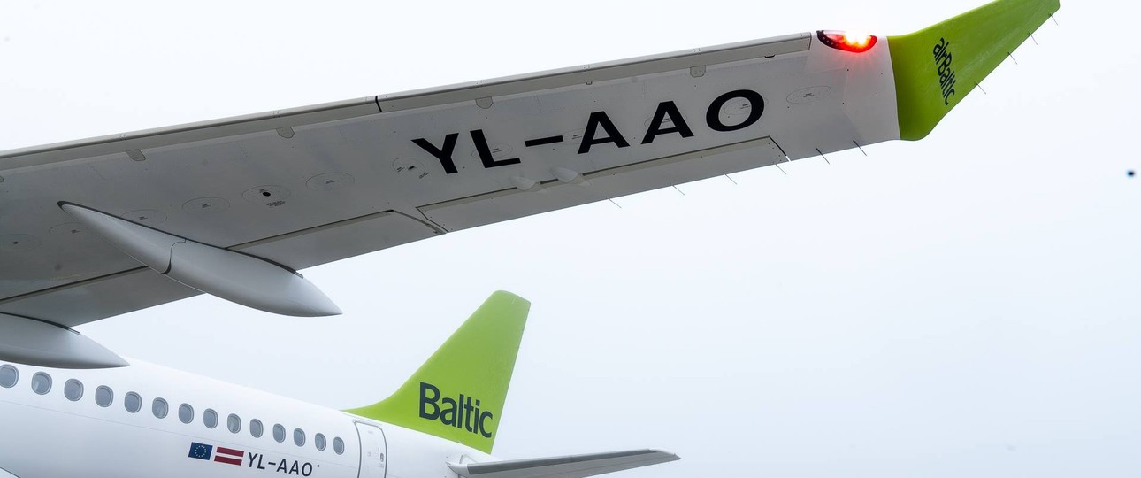 Die YL-AAO von Air Baltic: Ist nicht mehr zu retten.