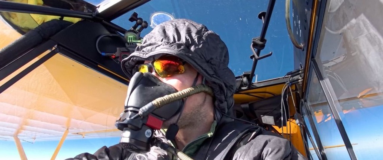 Jon Kotwicki in seiner Carbon Cub: Der Pilot aus Alaska hat einen neuen Höhenrekord aufgestellt.