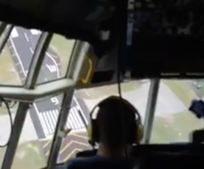 Ein Sturzflug – vom Cockpit aus gesehen
