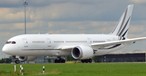 Korean Airs einzige Boeing 787-8 am Berliner Flughafen: Die Maschine ist weltweit im Einsatz.