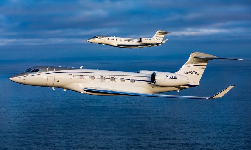 Platz 2 teilen sich gleich sechs Jets: von Gulfstream G700, G650ER, G600 und G500 (im Bild) sowie von Bombardier Global 8000 und Global 7500. Alle erreichen einen MOM von 0.925.