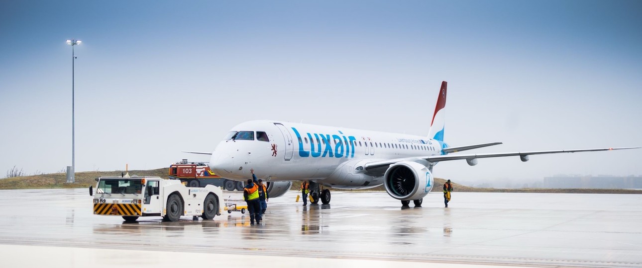 Die erste Embraer E195-E2 von Luxair: Ist in Luxemburg angekommen.