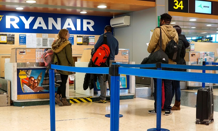 Check-in-Schalter von Ryanair: Bald Vergangenheit.