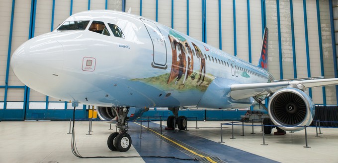 Der Bruegel-Flieger von Brussels Airlines: Der Airbus A320 ...