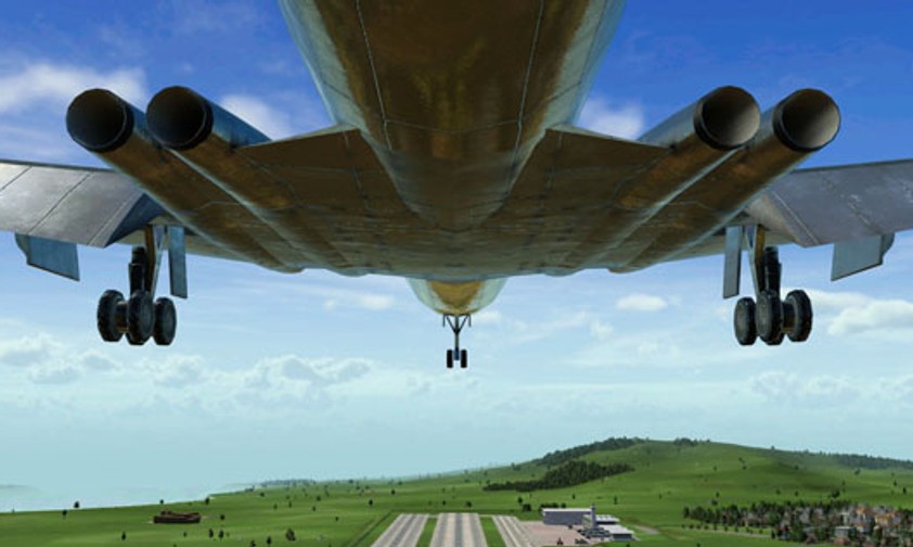 Auf Transport Fever kann man unter anderem mit einer de Havilland DH-106 Comet...