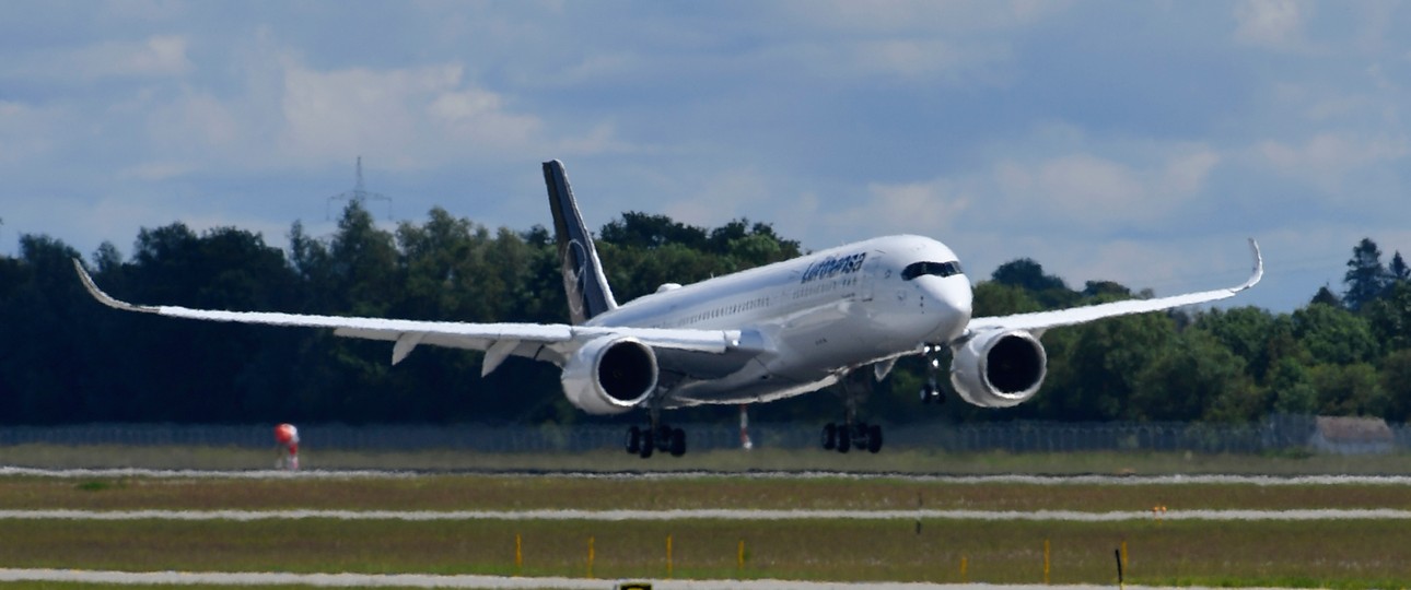 Die D-AIXW: Lufthansas erster Airbus A350 mit First Class.