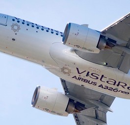 A320 Neo von Vistara: Ein Jet dieses Typs war einem Unglück sehr nahe.