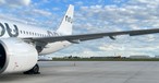 Airbus A320 Neo von Marabu: Das Flugzeug mit der Kennung ES-MBD ist momentan am Boden.