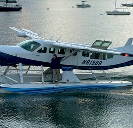 Cessna Grand Caravan EX von Tailwind Air in der Boston Harbor Seaplane Base.