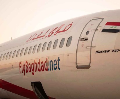 Eine Boeing 737-800 von Fly Bagdhad: Die Fluggesellschaft hat ihren Flugbetrieb mit sofortiger Wirkung eingestellt.
