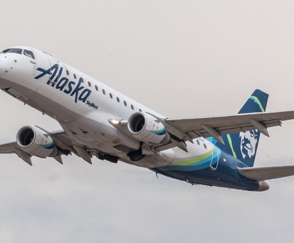 Embraer E175, die Skywest Airlines für Alaska Airlines betreibt: Solch ein Jet war im Einsatz.