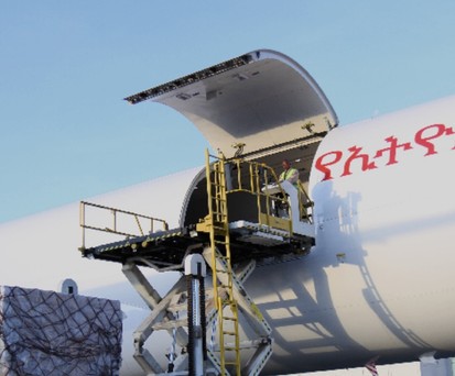 Frachter von Ethiopian Airlines: Es gibt Zuwachs.
