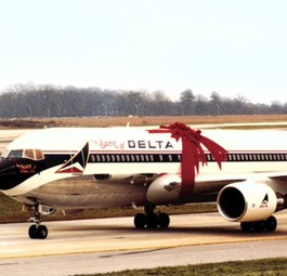 Die erste Boeing 767 von Delta: Bezahlt von den Angestellten.