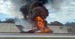 Beide Triebwerke einer Bombardier Challenger versagen - Notlandung auf Autobahn