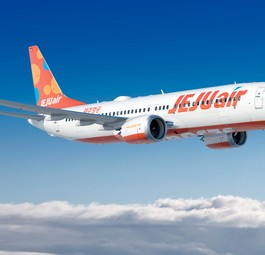 Boeing 737 Max 8 in den Farben von Jeju Air: Die Billigairline baut aus.