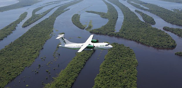ATR 42 im Flug: Die Maschinen sind beliebt.
