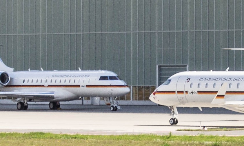 Zwei Bombardier Global 6000 der Flugbereitschaft: 617 von 761 Flügen zwischen Berlin und Köln ohne Passagiere.