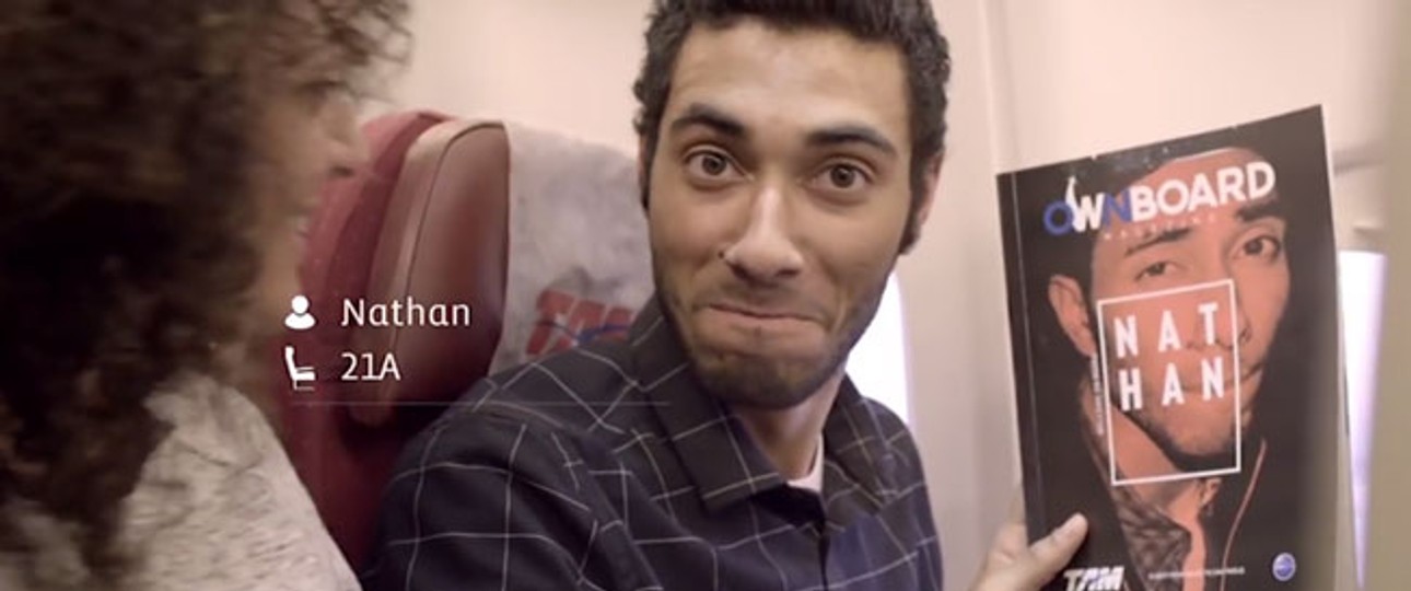 Personalisiertes Bordmagazin: Dank Facebook wusste die Airline über die Vorlieben der Passagiere Bescheid.