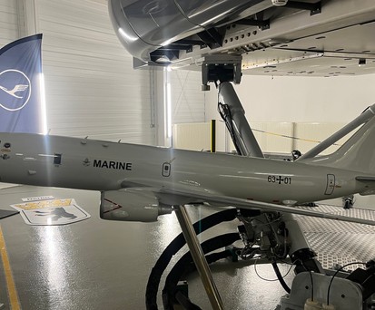 Modell der P8-A Poseidon im Lufthansa Aviation Trainingssimulator in Berlin: Die Ausbilundg der Pilotinnen und Piloten findet jetzt auch in Berlin statt.