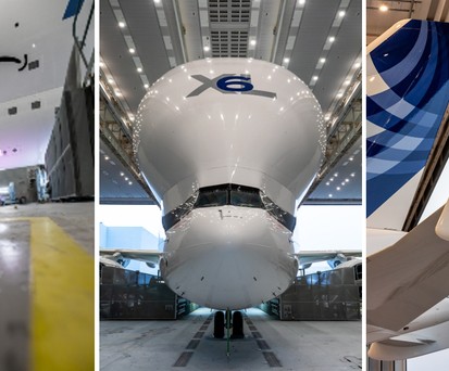 Aufnahmen des sechsten Beluga XL von Airbus: Der Riesenfrachter ...