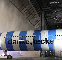 Airbus A330 Neo mit dem Kennzeichen D-ANRT in Düsseldorf: Nimmt den Dienst auf.