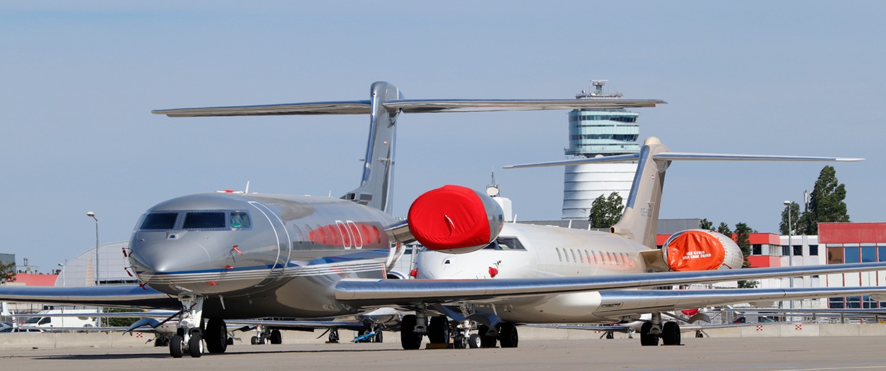 Businessjets in Wien: Bisher ein Minus von 18 Prozent.