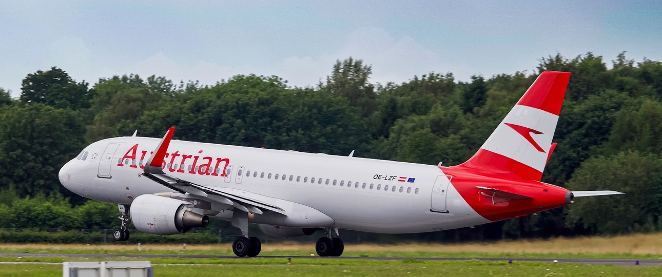 Airbus A320 von Austrian Airlines: Die Fluglinie will die Wizz-Air- und Ryanair-Lücke schließen.