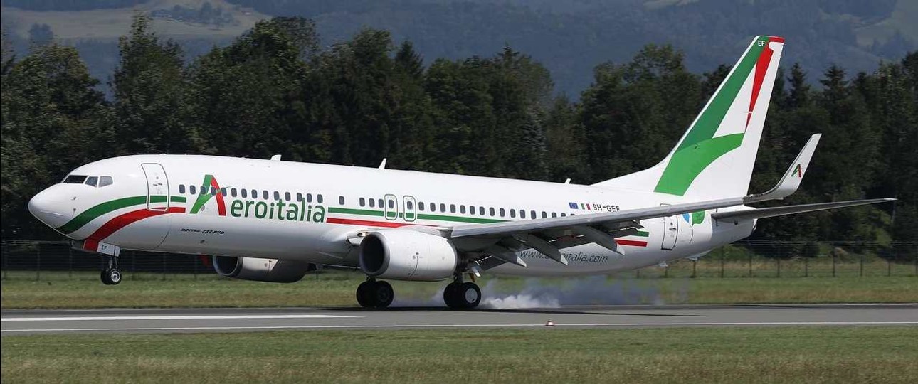 Eine Boeing 737 von Aeroitalia: Die Fluggesellschaft liegt im Streit mit Ex-Partnerin Gotofly.