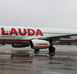 Lauda-Jet in Wien: Viel vor, aber noch großer Verlust.