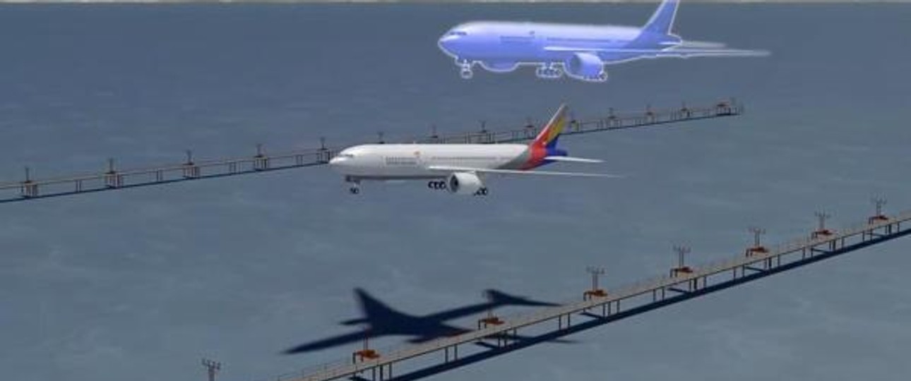 Animation des Unfalls: Unfall- und Geisterflieger.