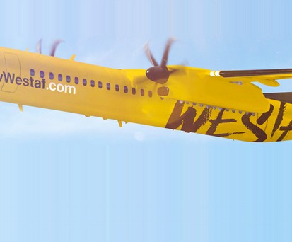 Dash 8 von Fly Westaf: Flotte von fünf Dash 8.