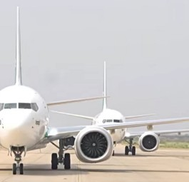 In Baghdad angekommen: Drei Boeing 737 Max von Iraqi Airways.