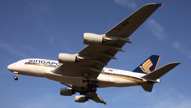 Rang 10: Singapore Airlines. 471 Sitzplätze. (Zweite Konfiguration: 409 Plätze).