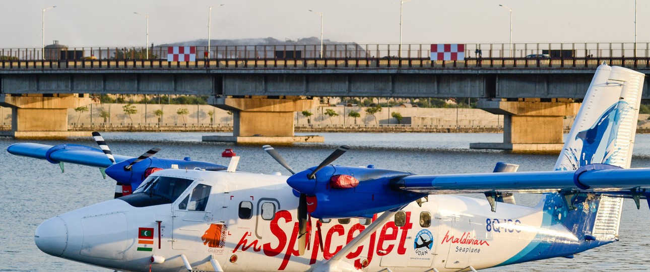 Flieger von Spicejet: Mit Wasserflugzeugen sind abgelegene Gebiete leicht zu erreichen.