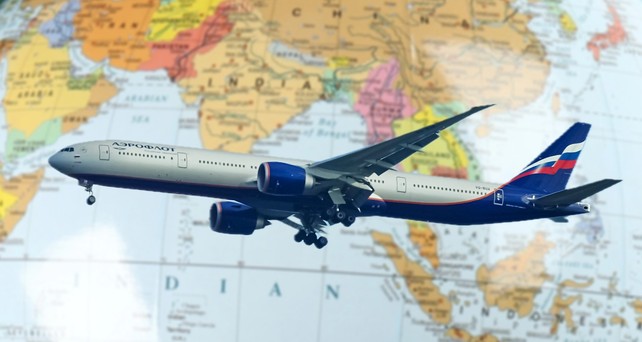 aeroflot boeing 777 globus
