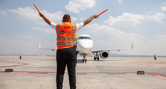 Ground Handling von Menzies Aviation.