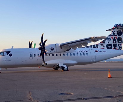 Die erste ATR 42-600 für PNG Air: Der erste Stopp bei der Auslieferung war Heraklion.