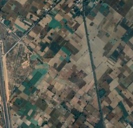 Land bei Jewar: Wo heute noch Felder sind, sollen ab 2024 Flieger starten und landen.