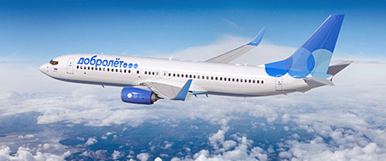 Boeing 737 von Dobrolet: Kurs auf Simferopol.